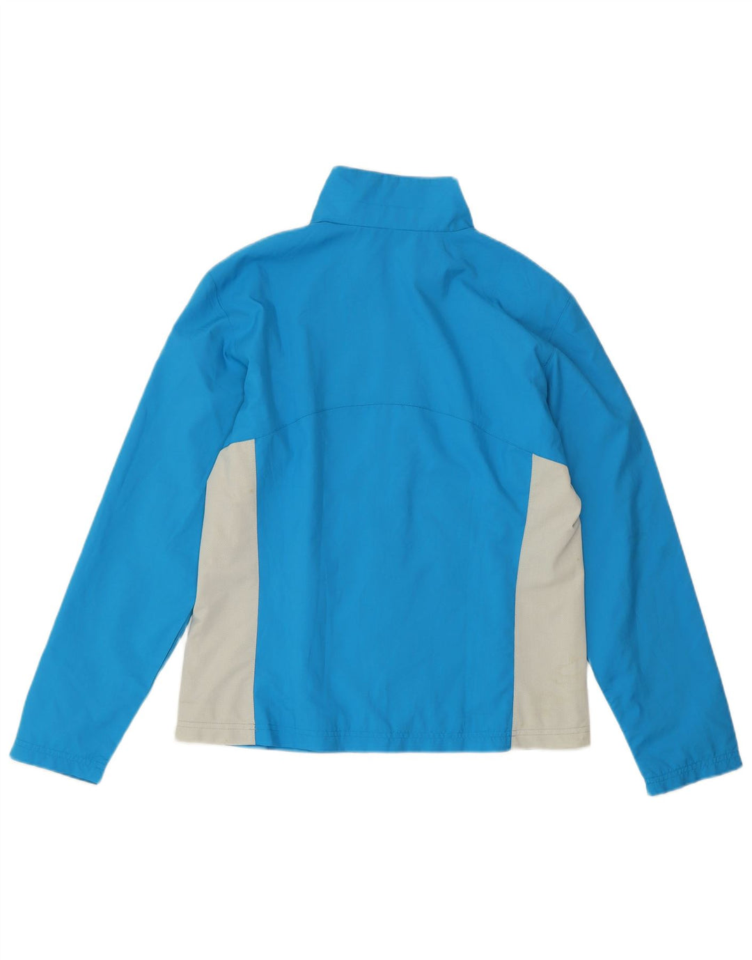 Jaqueta feminina de treino FILA UK 14 poliéster colorblock azul médio