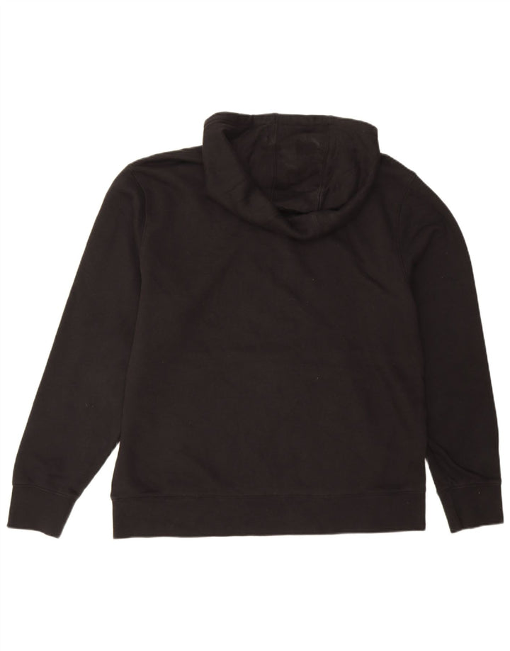 REEBOK Mens Hoodie Jumper XL Algodão Preto
