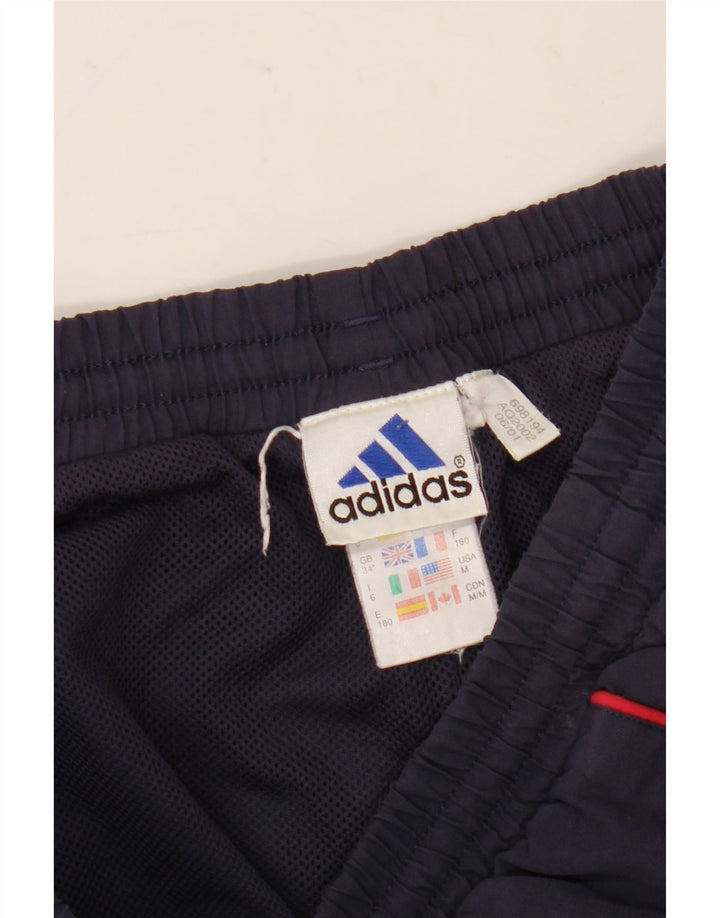Calça de treino masculina Adidas Joggers grande poliéster azul marinho