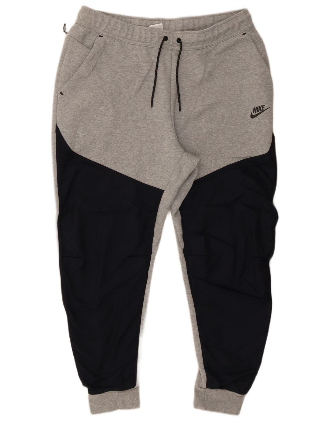 Calça de treino masculina Nike Joggers XL cinza colorblock algodão