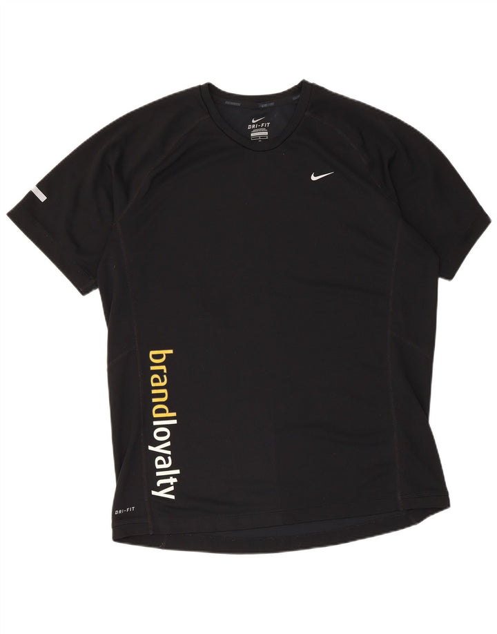 Camiseta Nike Masculina Dri Fit Graphic Top Grande Poliéster Preto