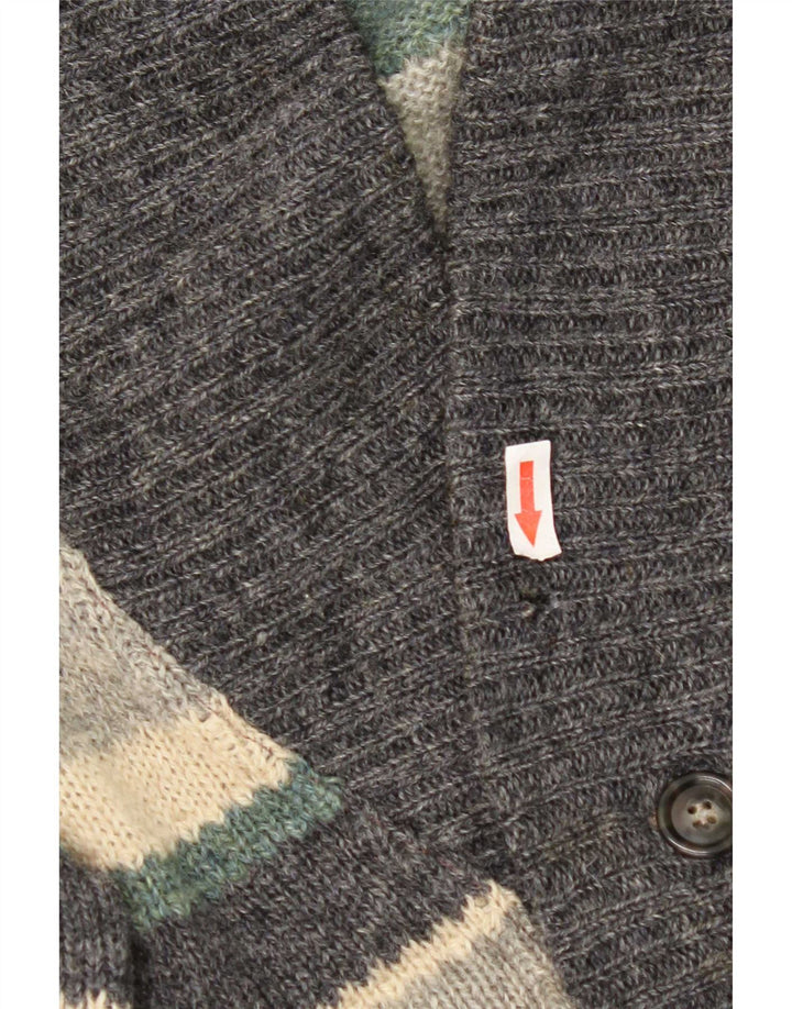 Suéter masculino Trussardi Cardigan XL listrado multicolorido