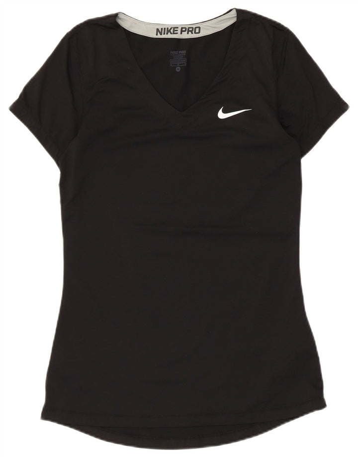 Camiseta Nike Feminina Dri Fit Top UK 12 Médio Preto Poliéster