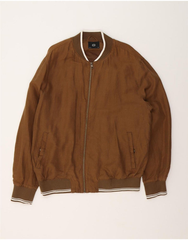Jaqueta bomber masculina C&A UK 42 XL algodão marrom