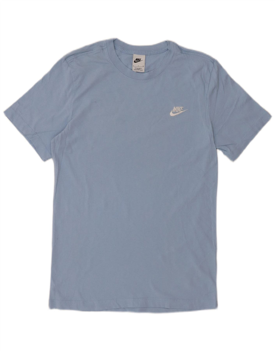 Camiseta masculina NIKE Top Pequeno Azul Algodão