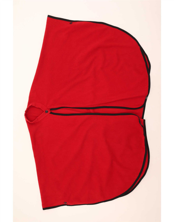 Casaco Poncho Feminino Vintage Tamanho Único Vermelho