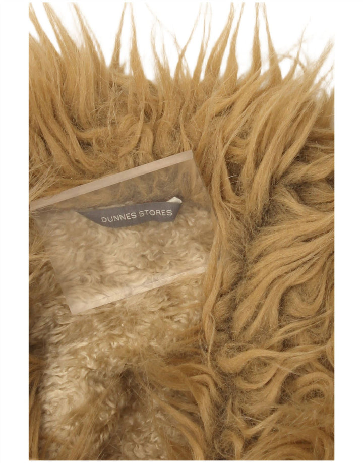 Sobretudo feminino Sherpa Dunnes Reino Unido 8 pequeno bege