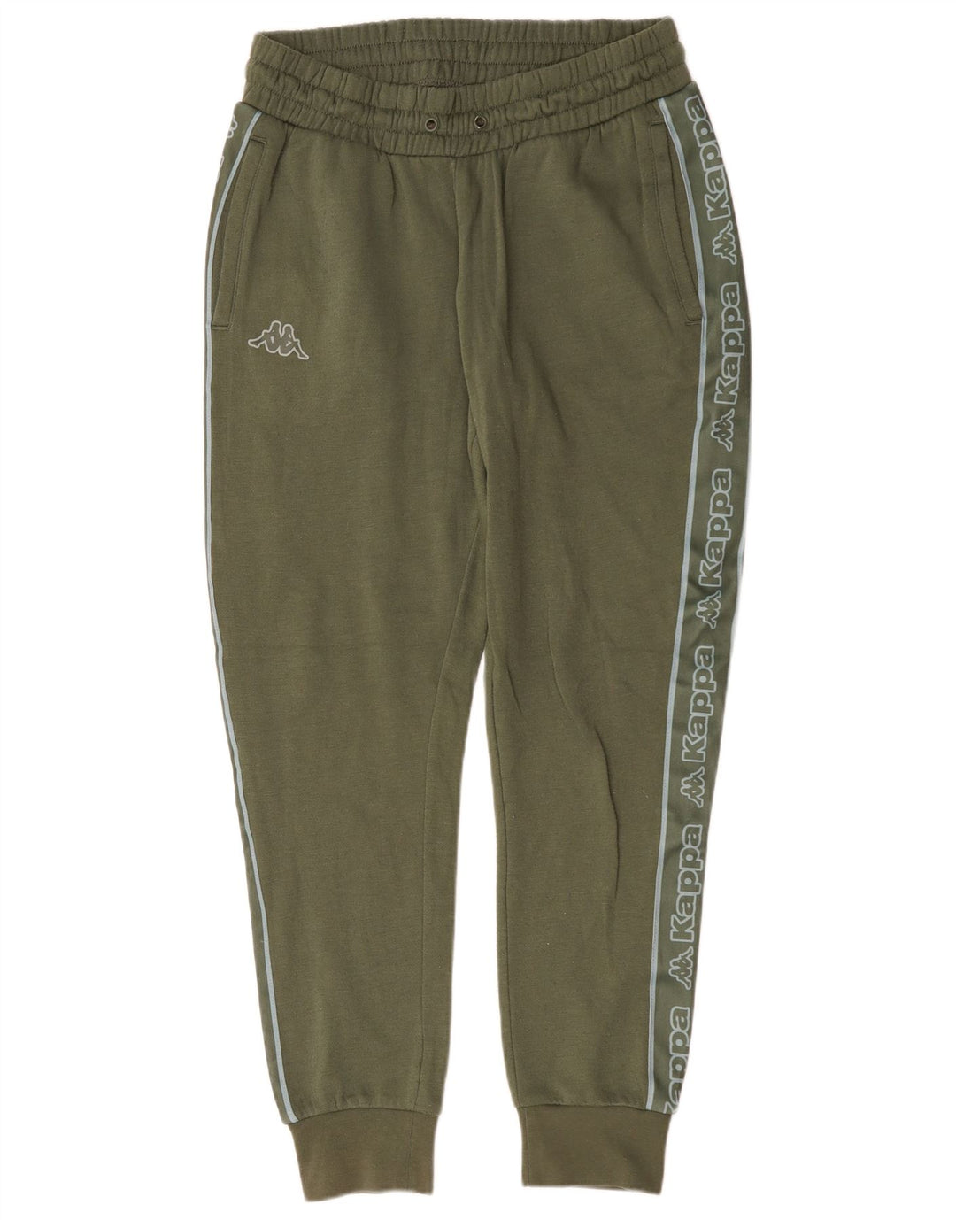 Kappa Mens Graphic Tracksuit Calças Joggers Médio Algodão Cáqui