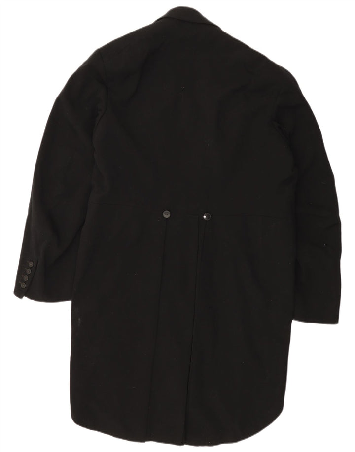 Jaqueta blazer masculina VINTAGE tailcoat Reino Unido 38 médio preto