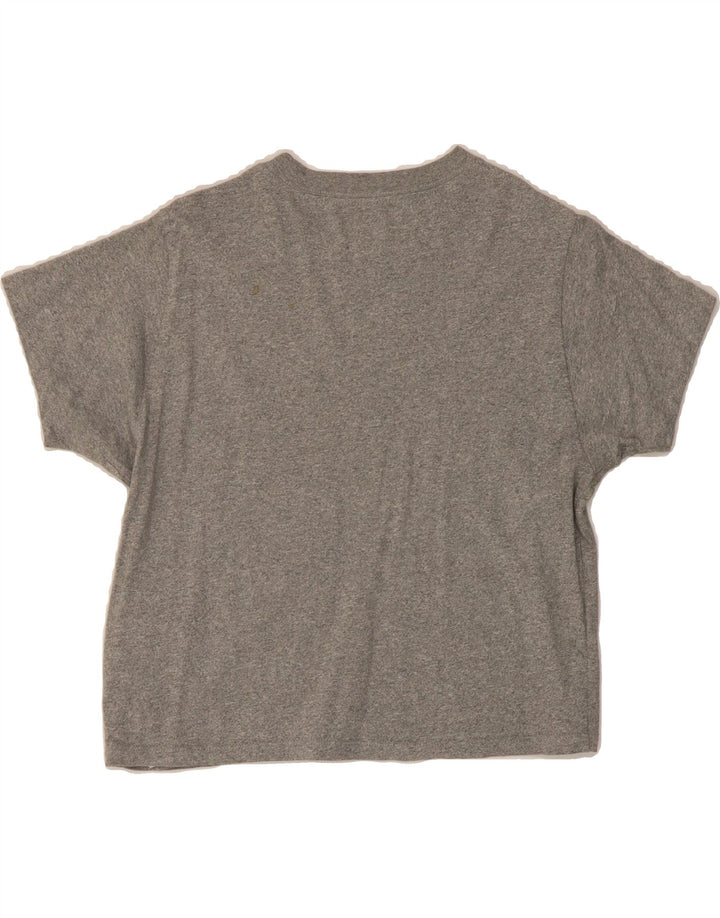 LEVI'S Womens Crop T-Shirt Top UK 2 2XS Grey Cotton Vintage Levi's and Second-Hand Levi's from Messina Hembry 