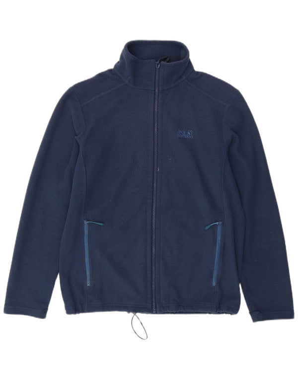 Jaqueta masculina de lã Jack Wolfskin UK 42 poliéster azul marinho grande