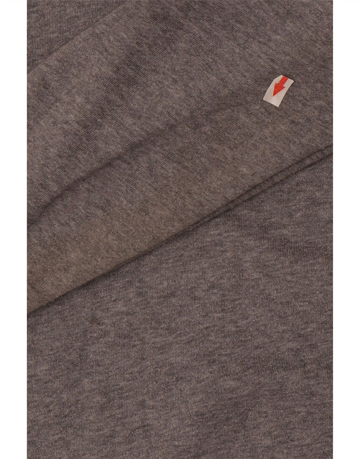 Moletom feminino Nike Graphic Oversized Jumper UK 16 grande algodão cinza