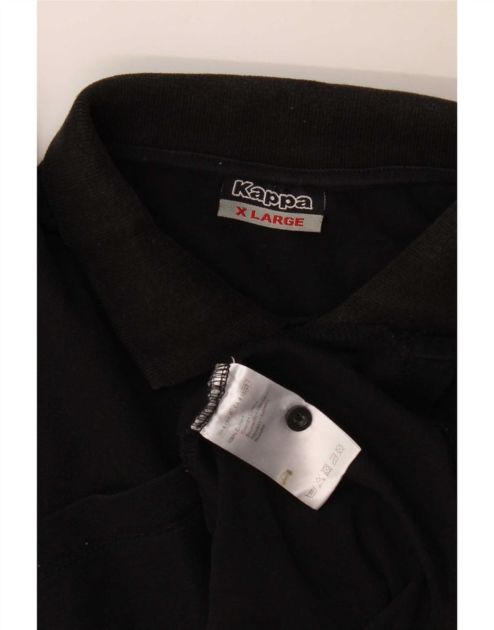Camisa polo masculina Kappa XL algodão preto