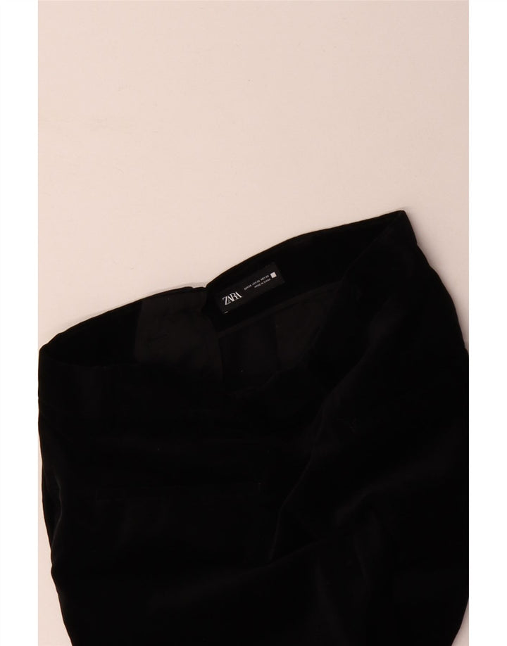 Calça Chino masculina ZARA EU 38 pequena W30 L28 algodão preto