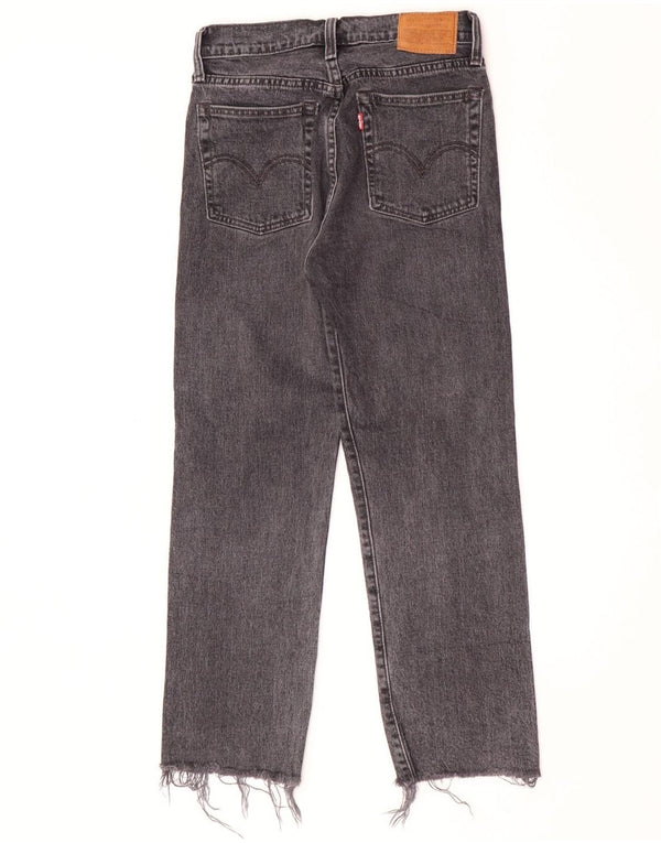 Calça jeans feminina Levi's Wedgie Straight W26 L26 cinza algodão