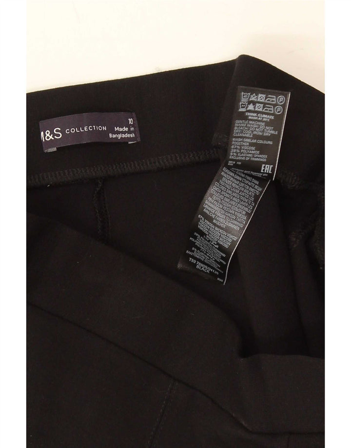 Leggings femininas Marks & Spencer Reino Unido 10 pequenas viscose preta
