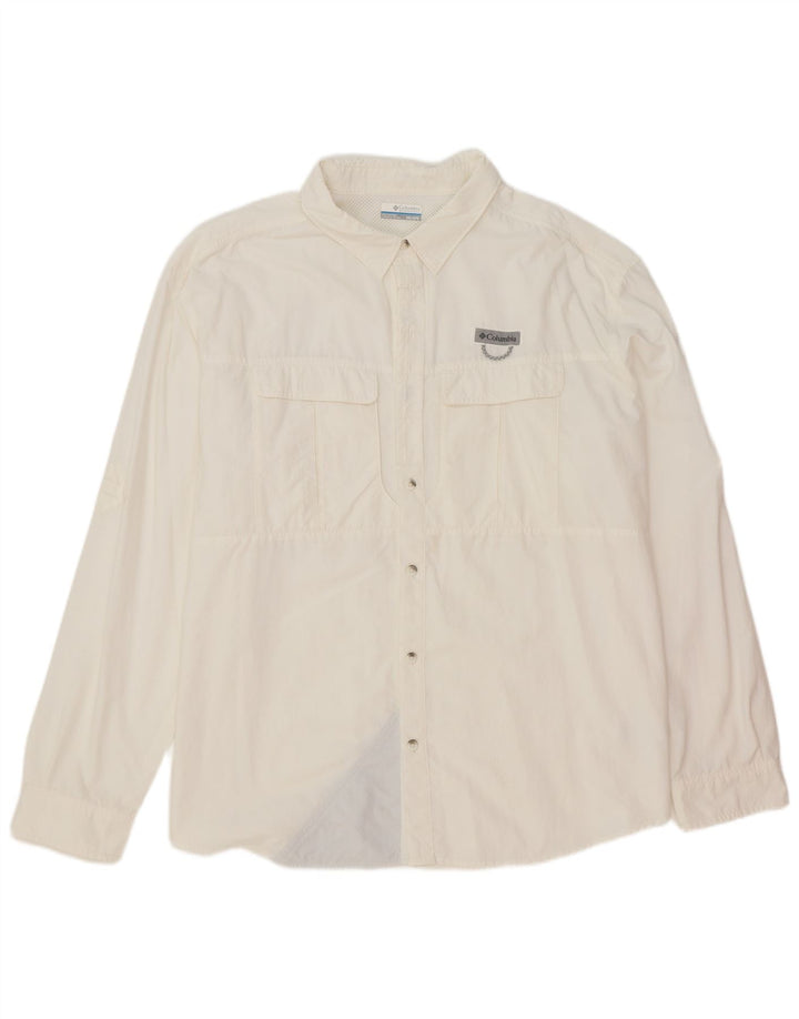 Camisa masculina Columbia 2XL nylon branco