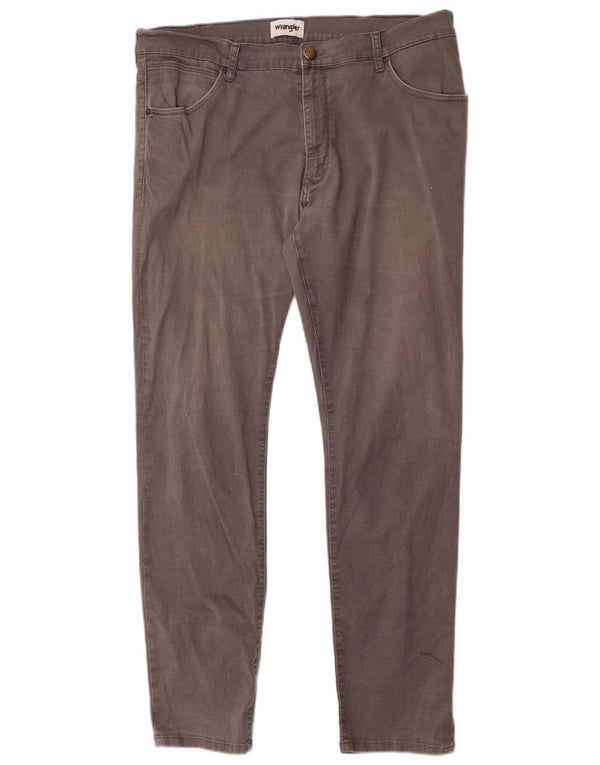 Wrangler Mens Larston Slim Calça Casual W36 L34 Algodão Cinza