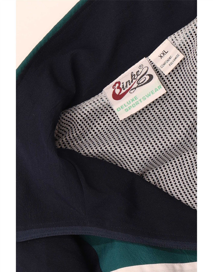 Poliamida colorido de Colourblock do revestimento superior 2XL do fato de treino dos homens do vintage