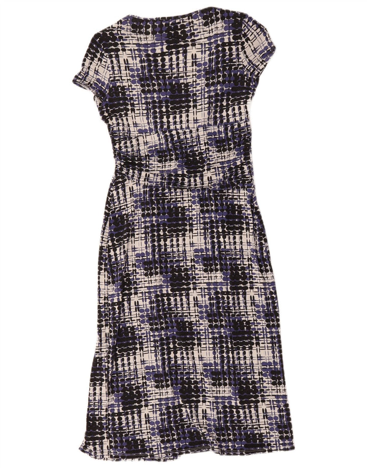 Vestido bainha feminino Phase Eight UK 10 pequeno multicolorido xadrez viscose