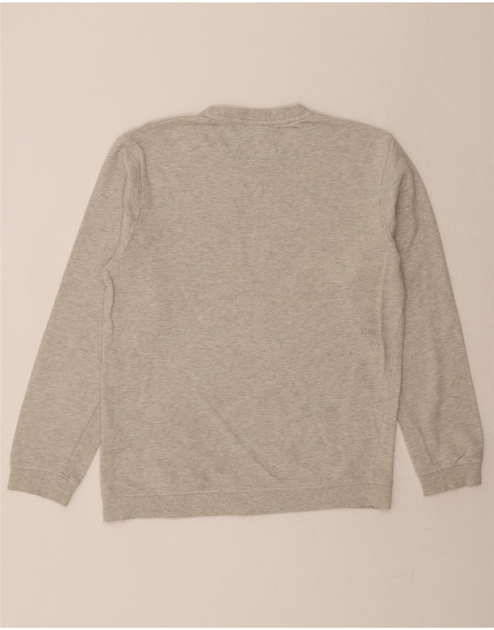 JACK & JONES Mens Graphic Sweatshirt Jumper Medium Grey Cotton Vintage Jack & Jones and Second-Hand Jack & Jones from Messina Hembry 