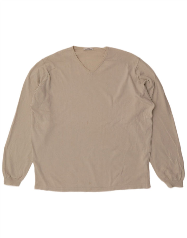 Top masculino Marks & Spencer manga comprida XL algodão bege