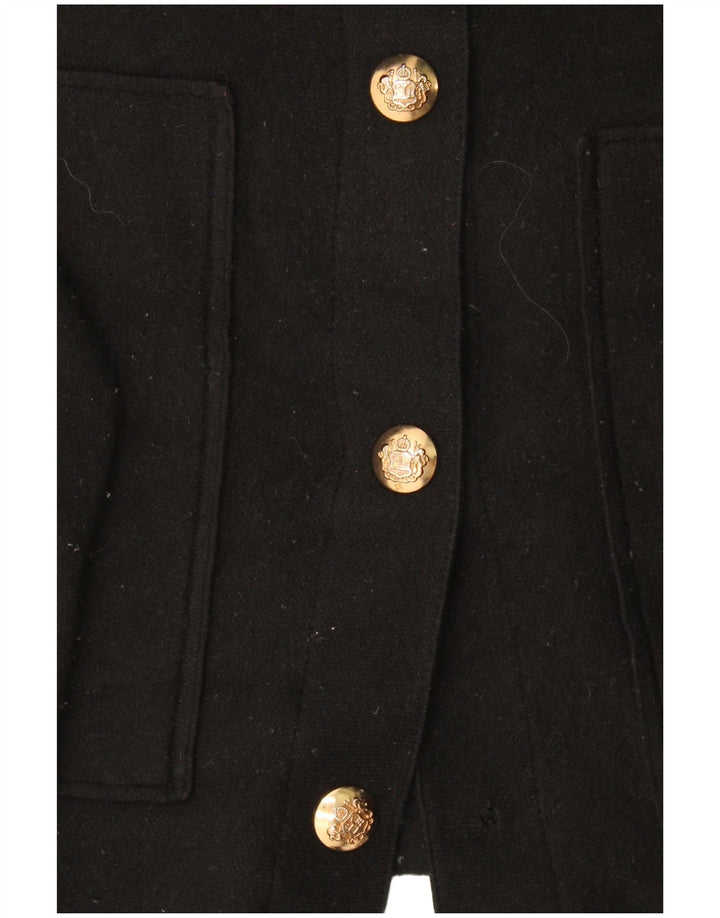 Jaqueta Bolero Feminina Massimo Dutti Crop Oversized Reino Unido 6 XS Preto