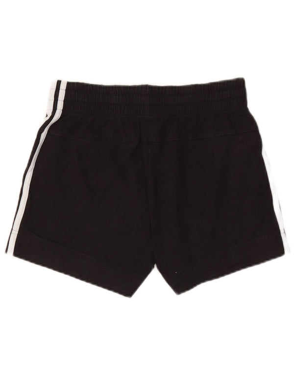 Shorts esportivos femininos Adidas UK 4/6 XS preto algodão