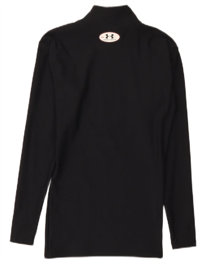 Under Armour Feminino Cold Gear Top Manga Longa Reino Unido 8 Pequeno Preto Nylon
