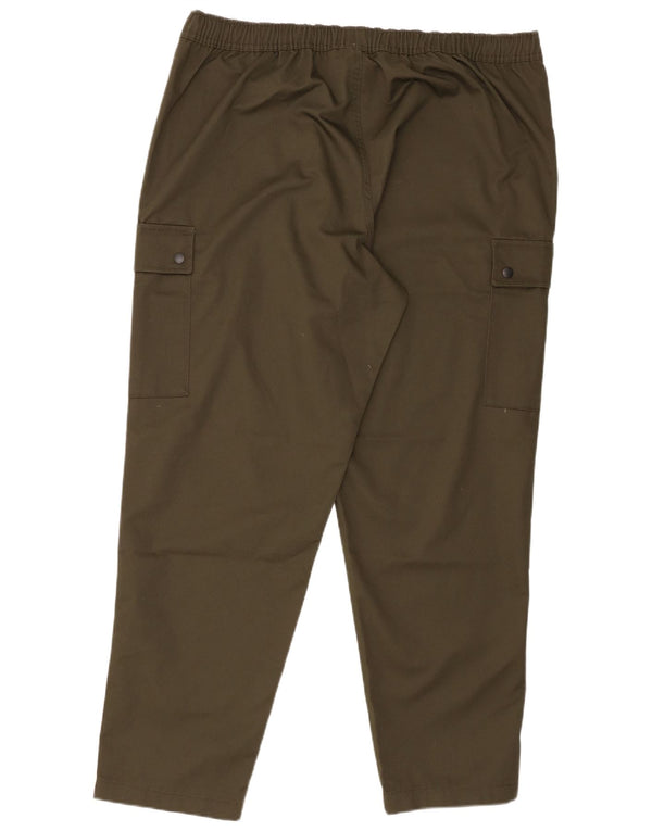 Calça cargo reta masculina Jack & Jones 3XL W46 L31 poliéster cáqui