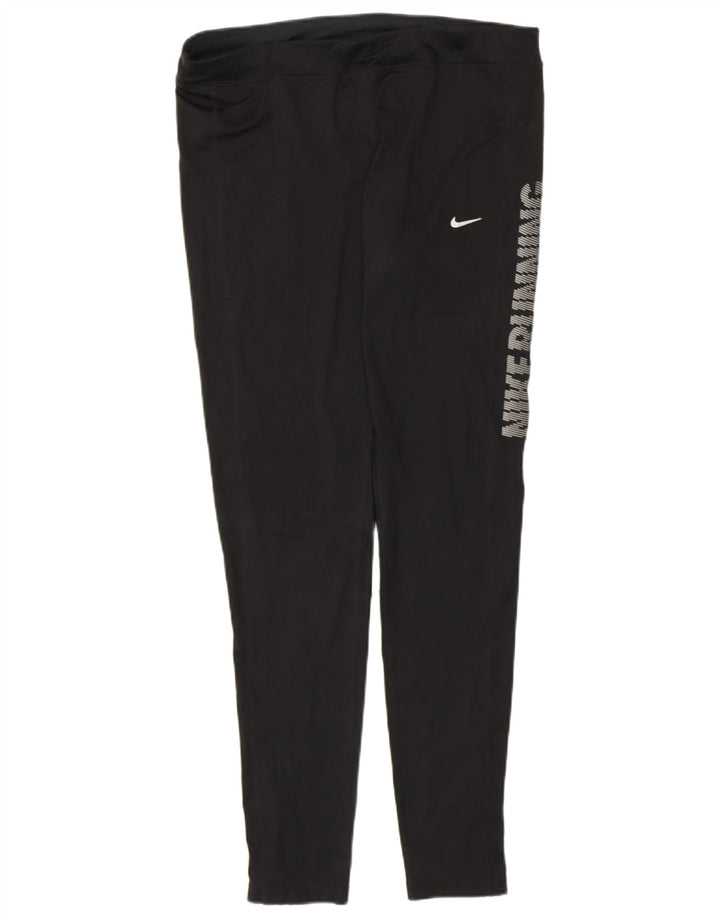 Leggings femininas Nike Dri Fit Graphic UK 18 XL preto poliéster