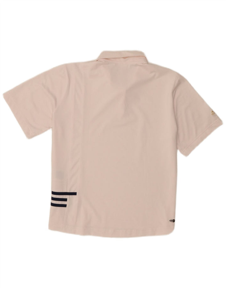 Camisa polo feminina Adidas UK 18 XL rosa poliéster