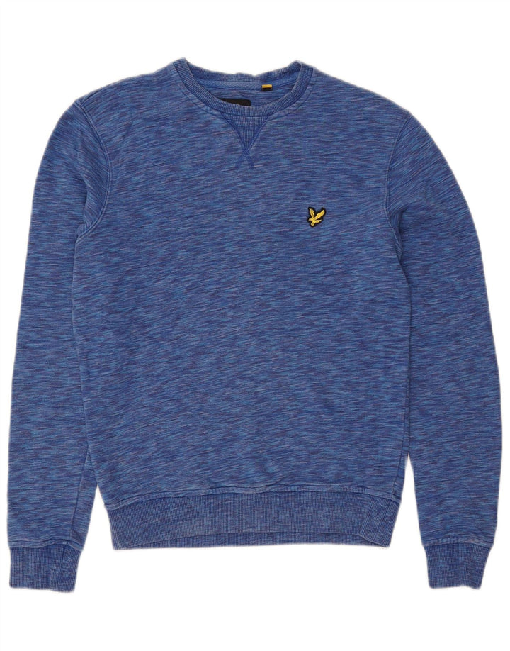 Suéter feminino oversized LYLE & SCOTT Reino Unido 6 XS azul manchado