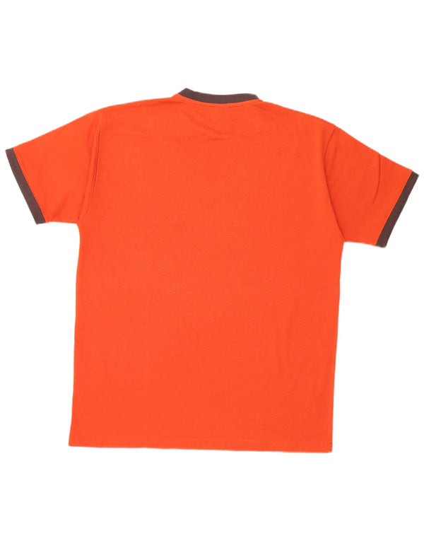 Camiseta masculina Reebok Top grande algodão laranja