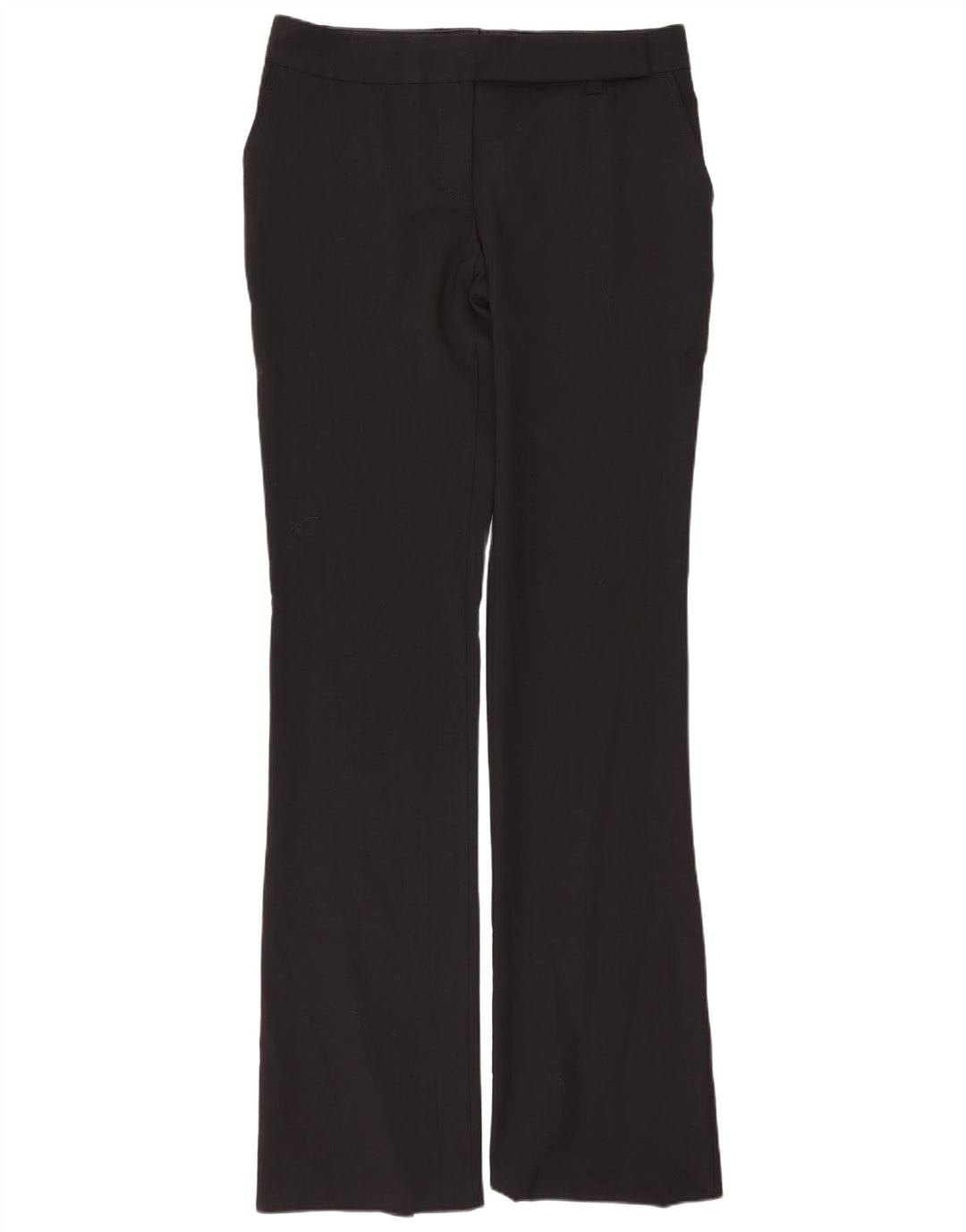 Calça feminina de terno reto Richmond UK 10 pequena W30 L35 preta