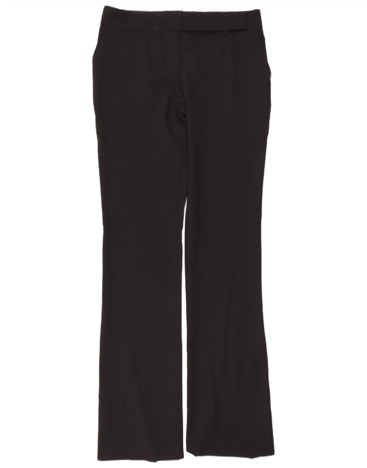 Calça feminina de terno reto Richmond UK 10 pequena W30 L35 preta