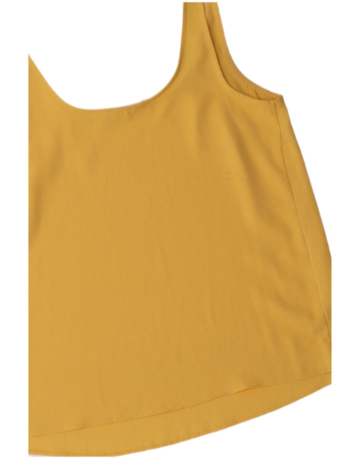 Top Cami feminino PRIMARK UK 8 pequeno poliéster amarelo