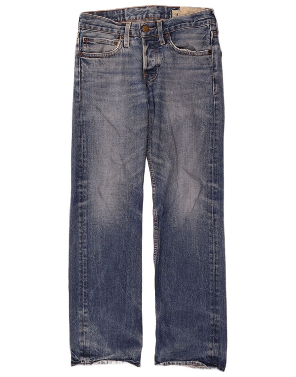 Jeans retos masculinos Hollister W29 L30 algodão azul