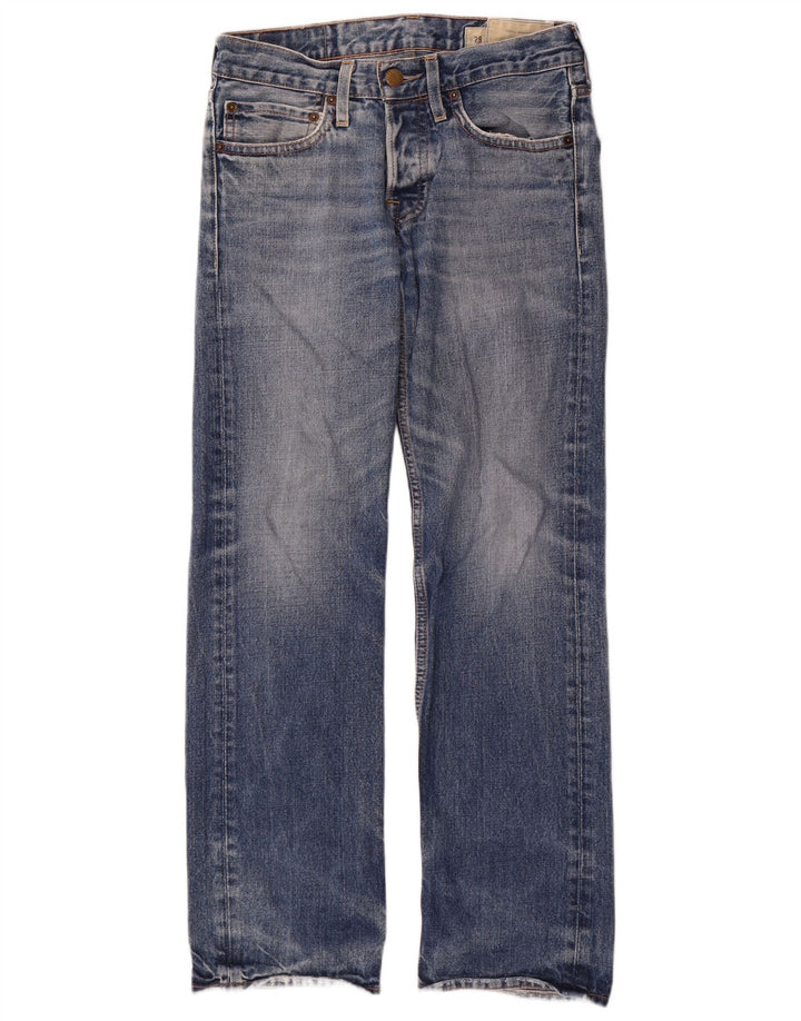 Jeans retos masculinos Hollister W29 L30 algodão azul