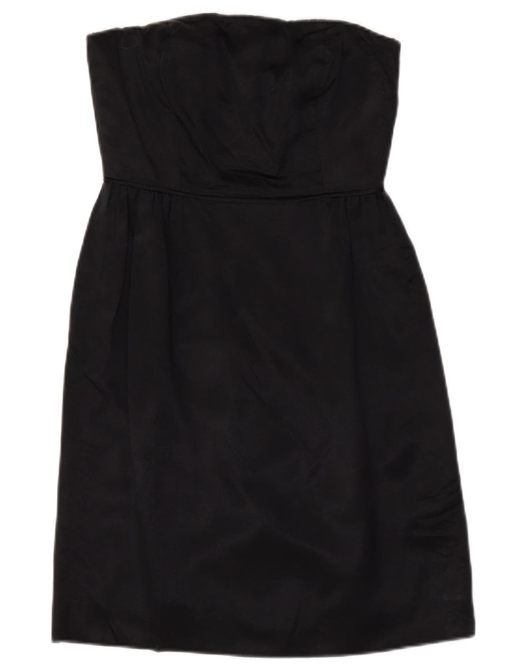 J. CREW Minivestido feminino sem alças EUA 2 XS seda preta