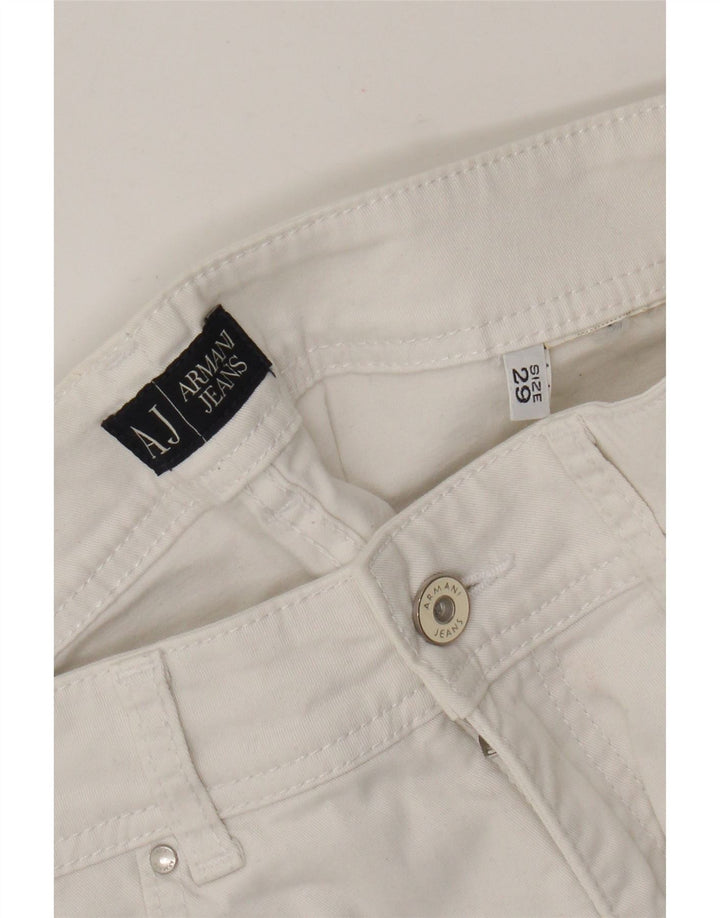 Armani Jeans feminino jeans reto W29 L27 branco
