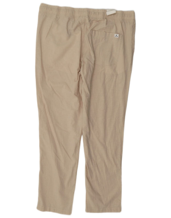 Calça masculina Jack & Jones Carrot Chino XL W38 L30 Algodão Bege