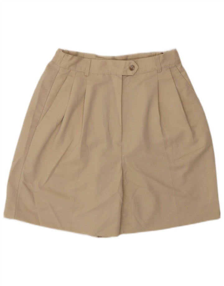 IZOD Shorts Chino Feminino Pegged US 6 Médio W28 Poliéster Bege