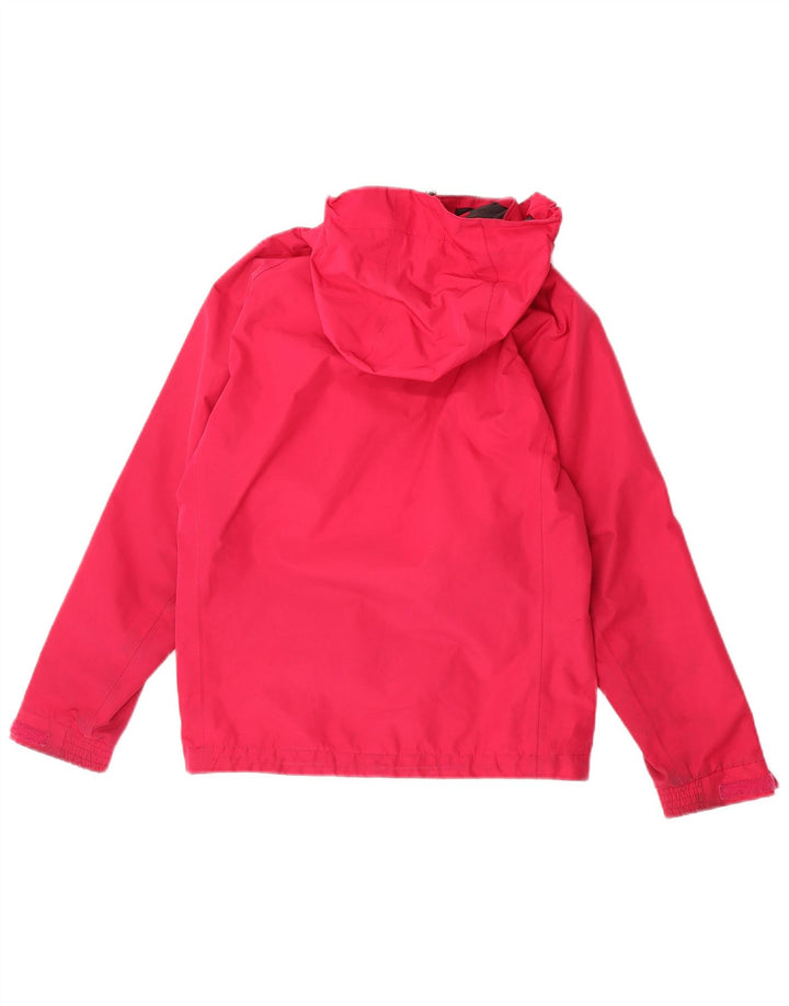 Jaqueta de chuva gráfica com capuz Helly Hansen para meninas 11-12 anos poliéster rosa