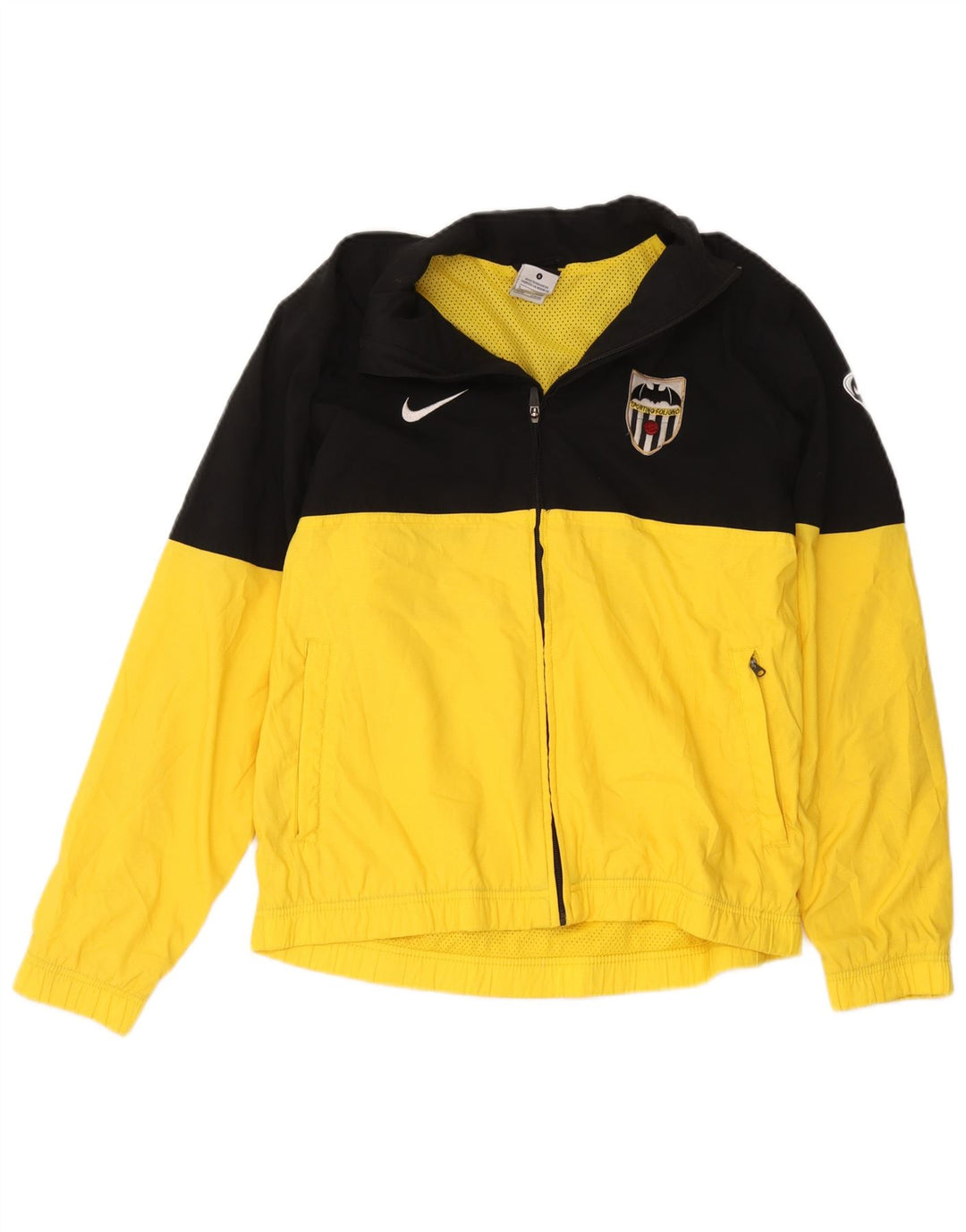 Jaqueta masculina Nike Graphic Tracksuit Top Pequeno Poliéster Colorblock Amarelo