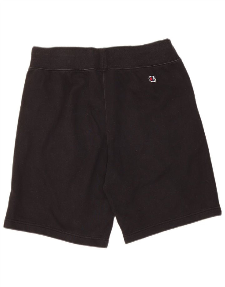 Shorts esportivos gráficos masculinos Champion pequeno algodão preto