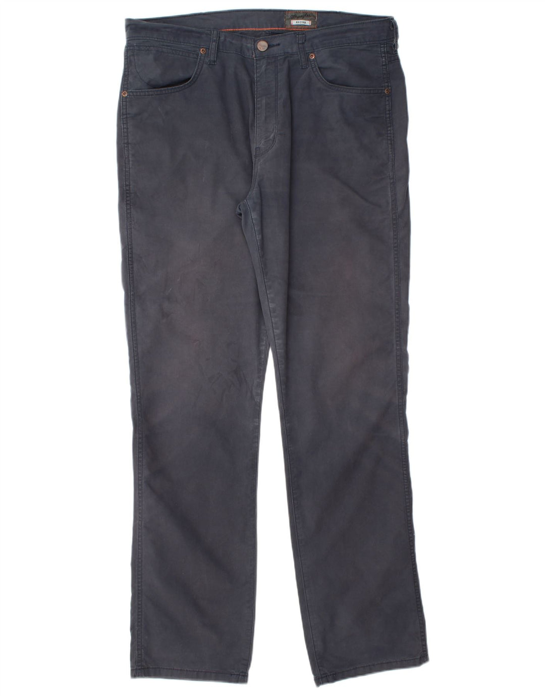 Calça casual reta masculina WRANGLER Arizona Stretch W36 L34 azul marinho