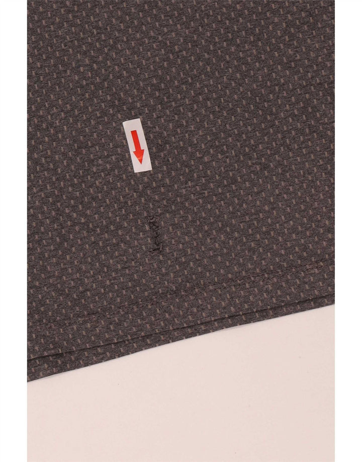 Camiseta masculina Fila grande poliéster cinza