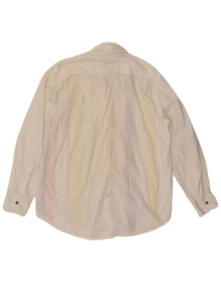 Camisa masculina Etro 2XL listrada branca
