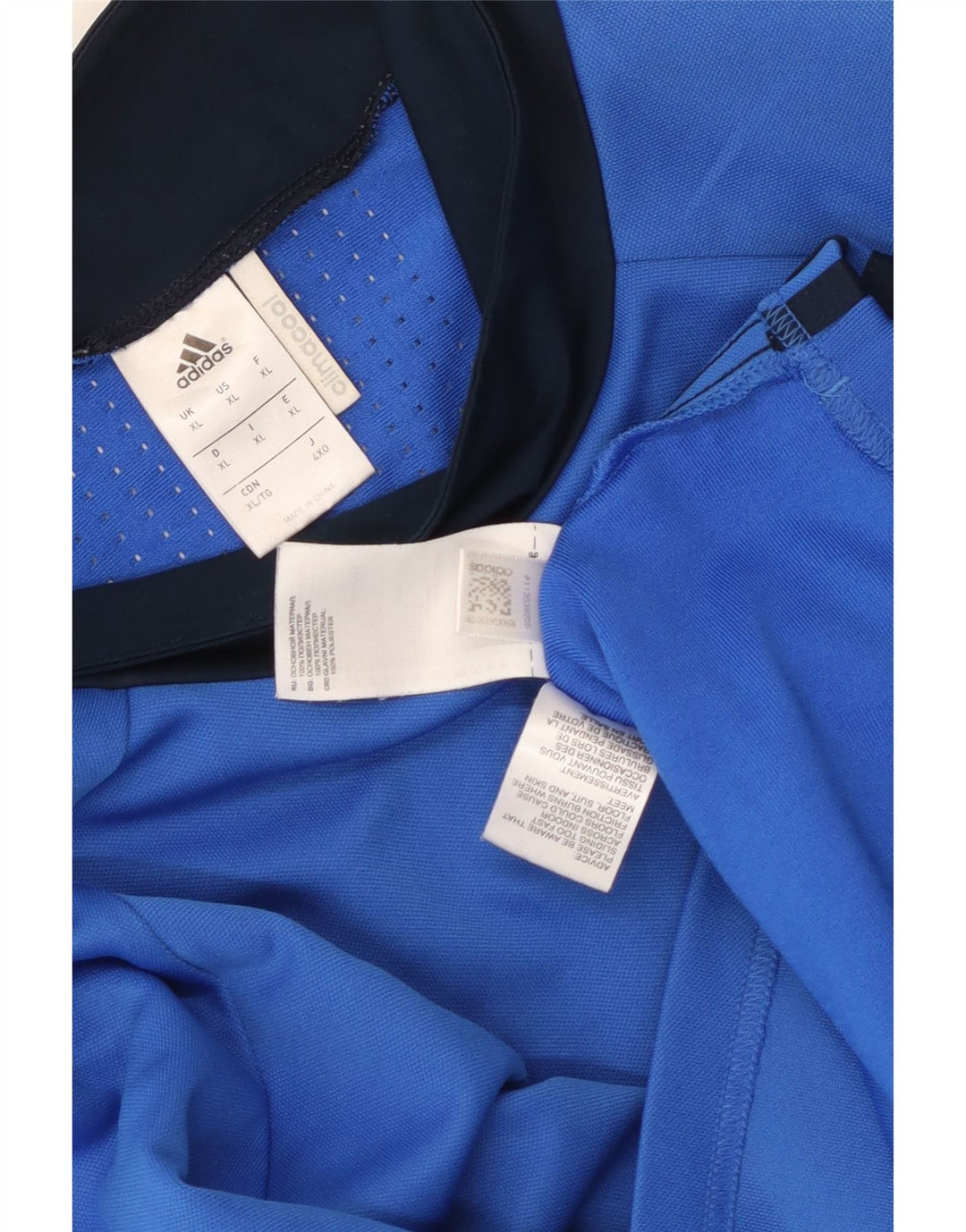 Adidas Masculino Climacool Top Manga Longa XL Azul Colourblock Poliéster